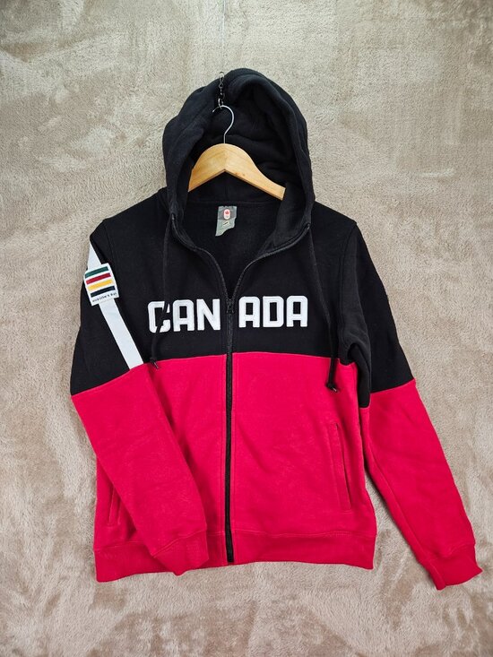 Hudson's Bay Tops - Hudson's Bay Canada Olympic Team Zip-up Hoodie Sweatshirt Spellout Logo Size S